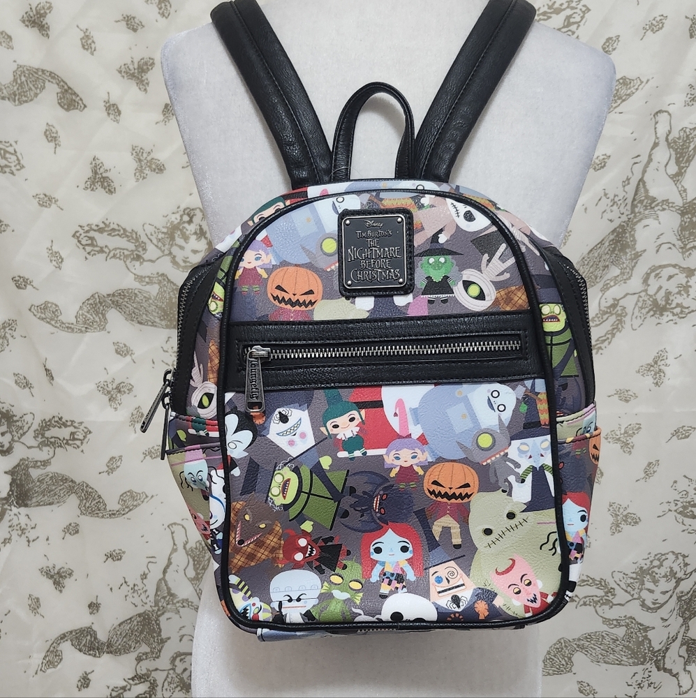 Loungefly The Nightmare Before Christmas Chibi Characters Backpack